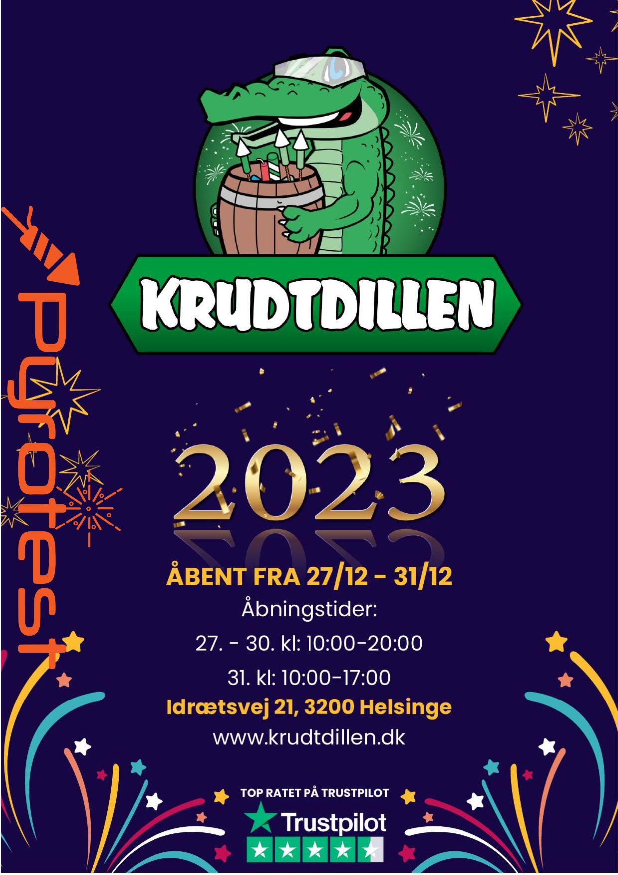 Krudtdillen 2023 med PT logo